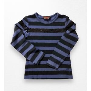 Catimini Sequin Stripe Top, Size 7